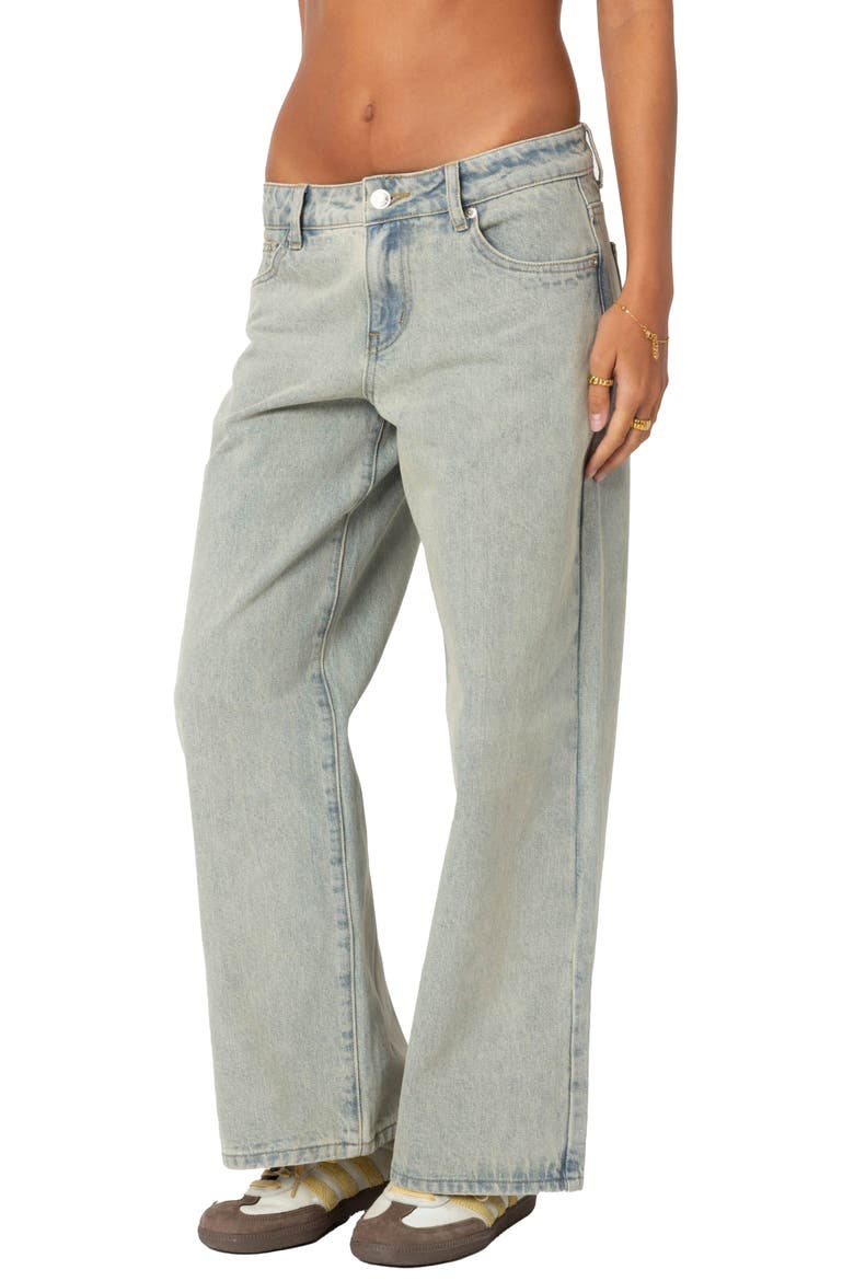 Magda Low Rise Wide Leg Jeans, Alternate, color, BLUE