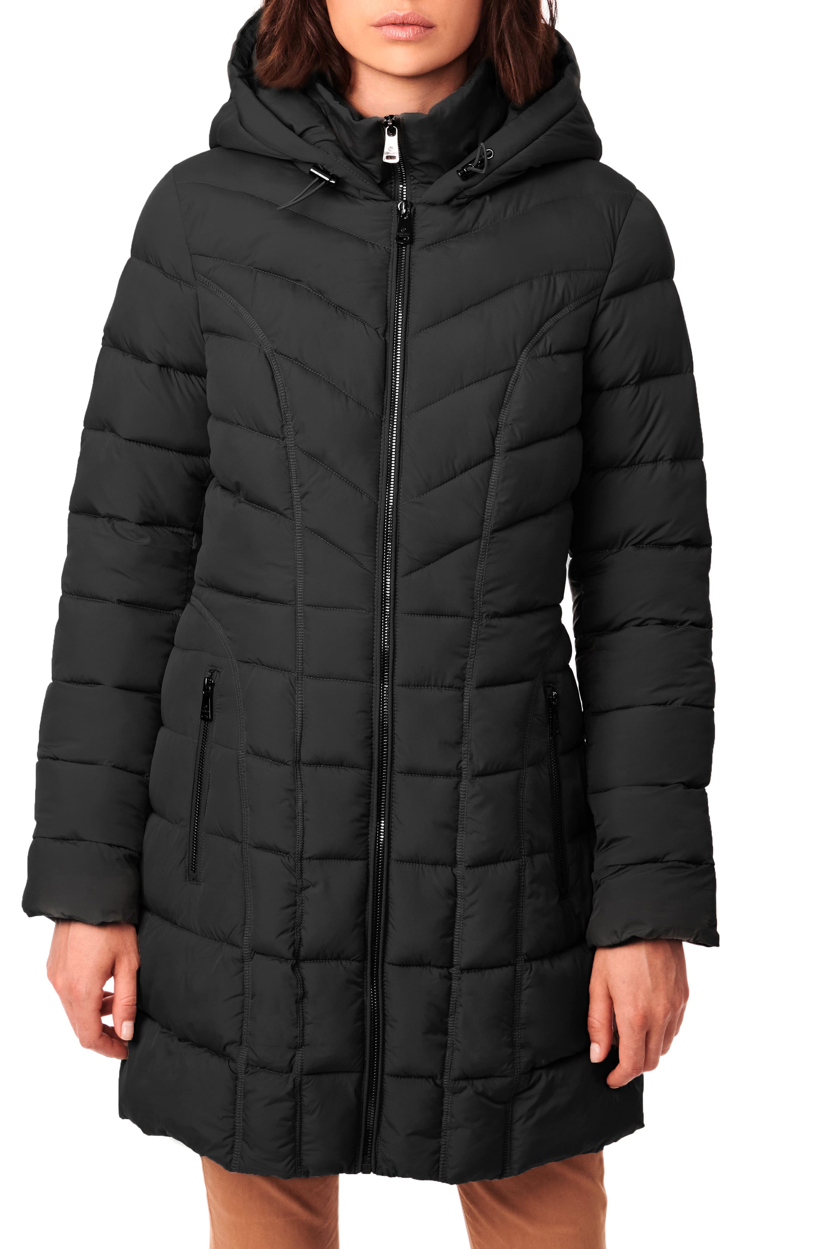 bernardo plus size packable puffer coat