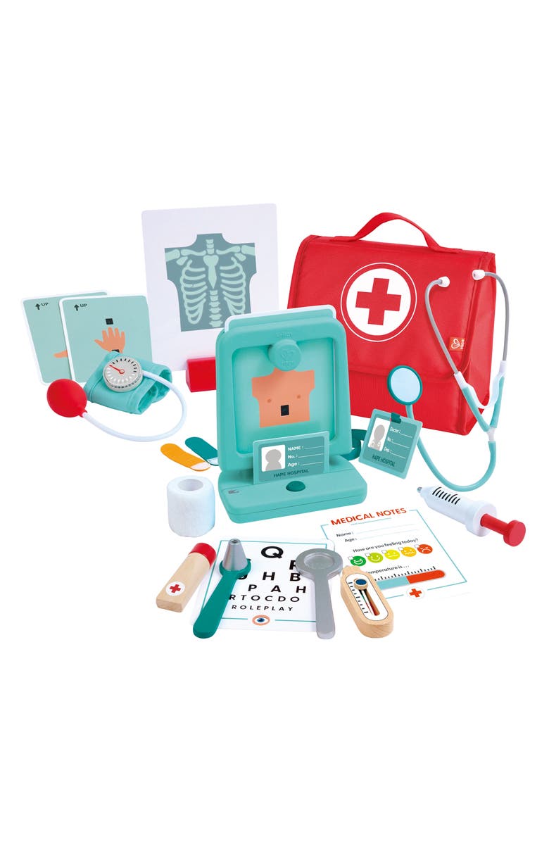 Hape Little Doctor's Medical Play Set Toy, Main, color,