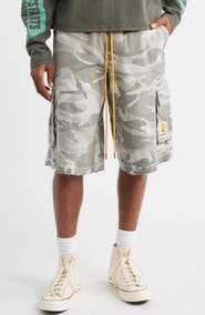 DIET STARTS MONDAY Camo Cargo Shorts