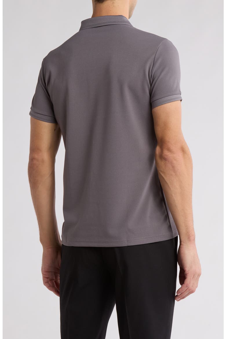 Slim Fit Stretch Polo, Alternate, color, ASPHALT