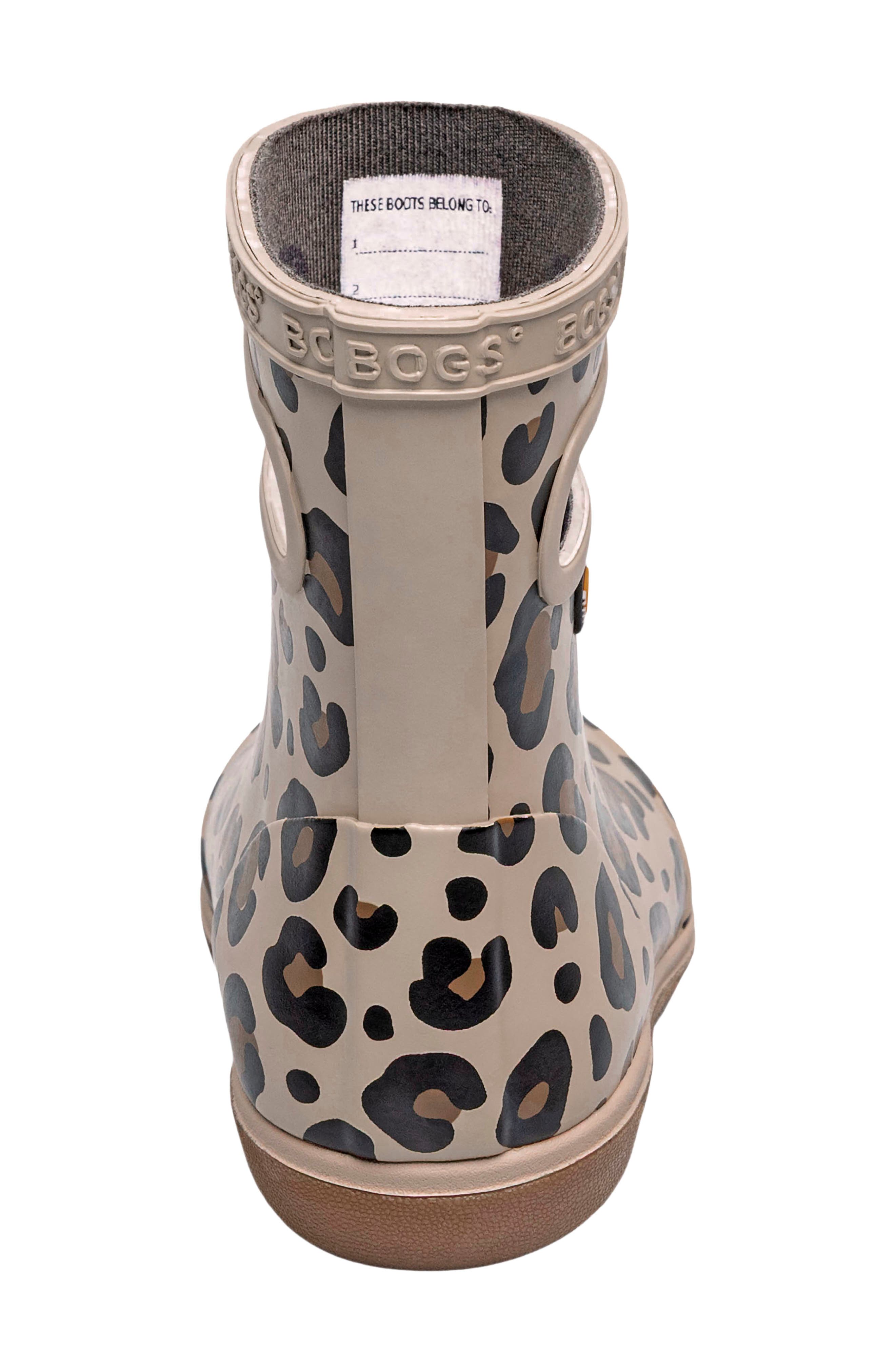 Kids' Skipper II Leopard Rain Boot, Alternate, color, TAUPE MULTI