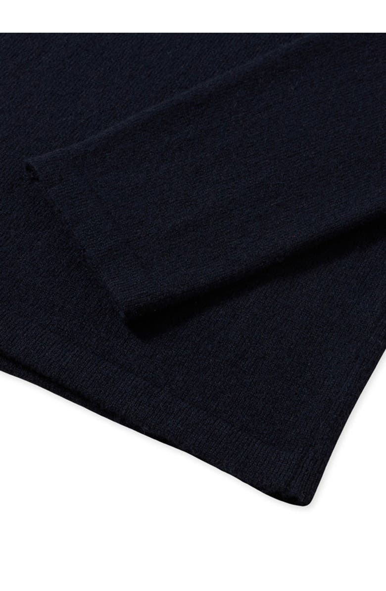 Fortela Cashmere Polo With Deep Neckline, Alternate, color, Blue