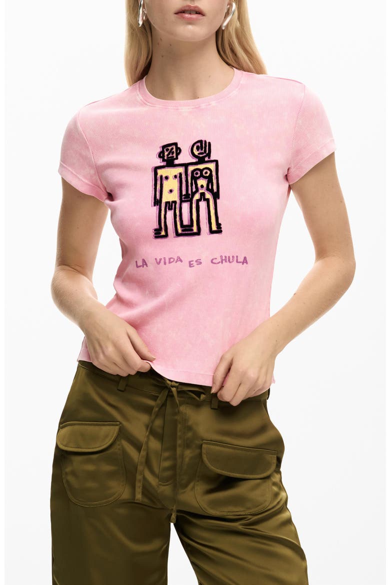 Graphic T-Shirt, Main, color, FUCHSIA