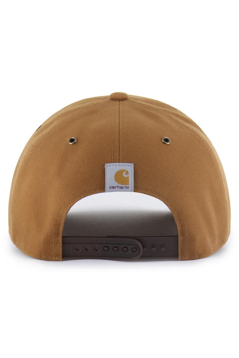 Men's Carhartt x '47  Brown Los Angeles Dodgers Hitch Adjustable Hat, Alternate, color, Brown
