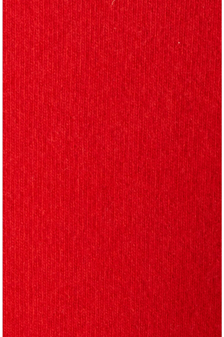 La Maille Vareuse Pallone Merino Wool & Cashmere Polo Sweater, Alternate, color, RED