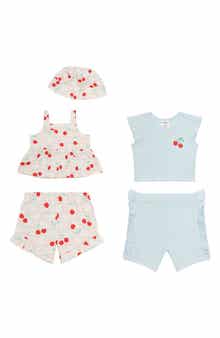 Petit Lem’s Mini Threads 5-Piece Cherries Outfit Set