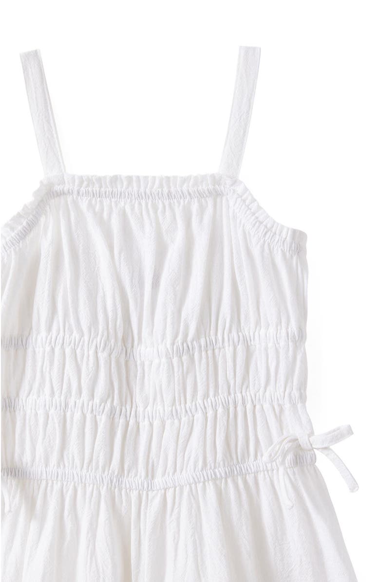 Cotton On Kids Kid's Shirred Bow Jumpsuit, Alternate, color, White