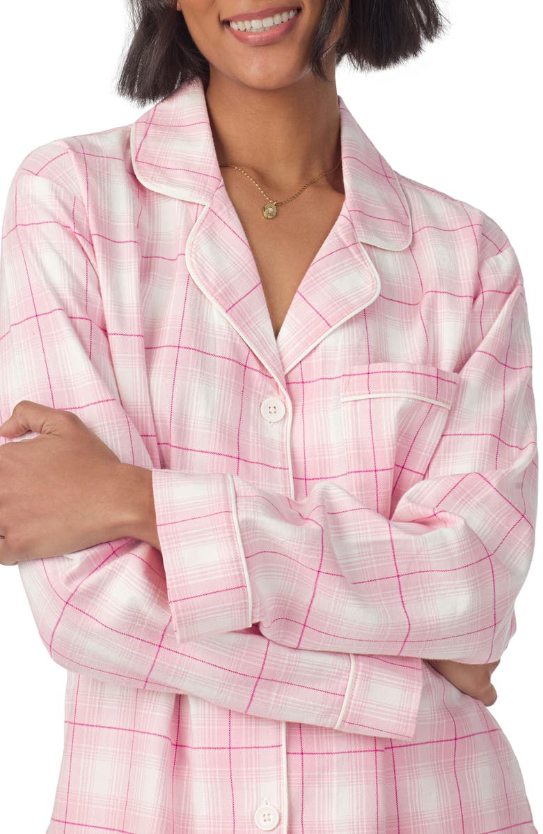 BedHead Pajamas Print Organic Cotton Flannel Pajamas, Alternate, color, 