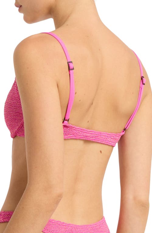 Bondeye Bond-eye Gracie Balconette Underwire Bikini Top In Wildberry Lurex