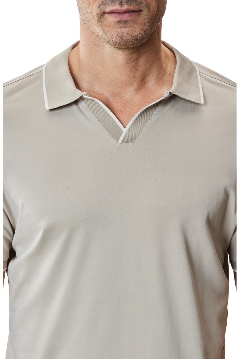 Northpark Johnny Collar Polo, Alternate, color, TAN