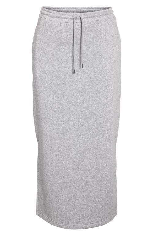 Noisy May Alden Tie Waist Maxi Skirt In Light Grey Melange