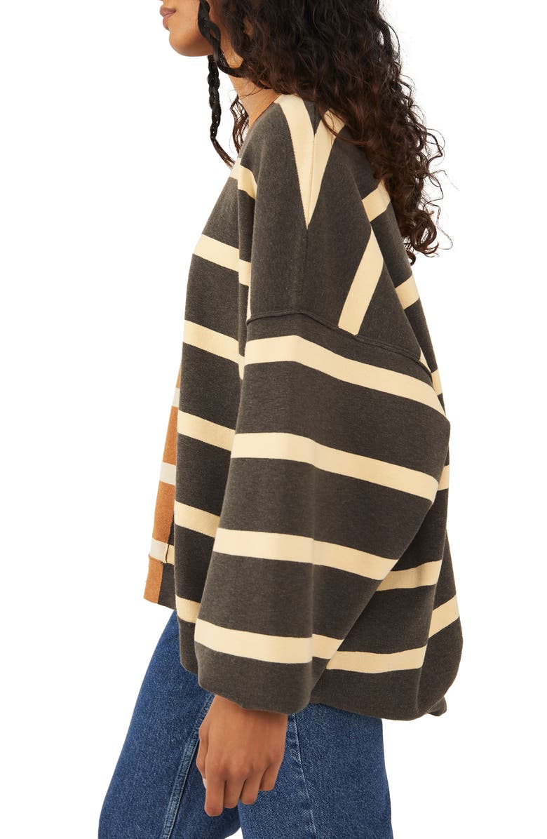 Free People Uptown Stripe Sweatshirt, Alternate, color, 