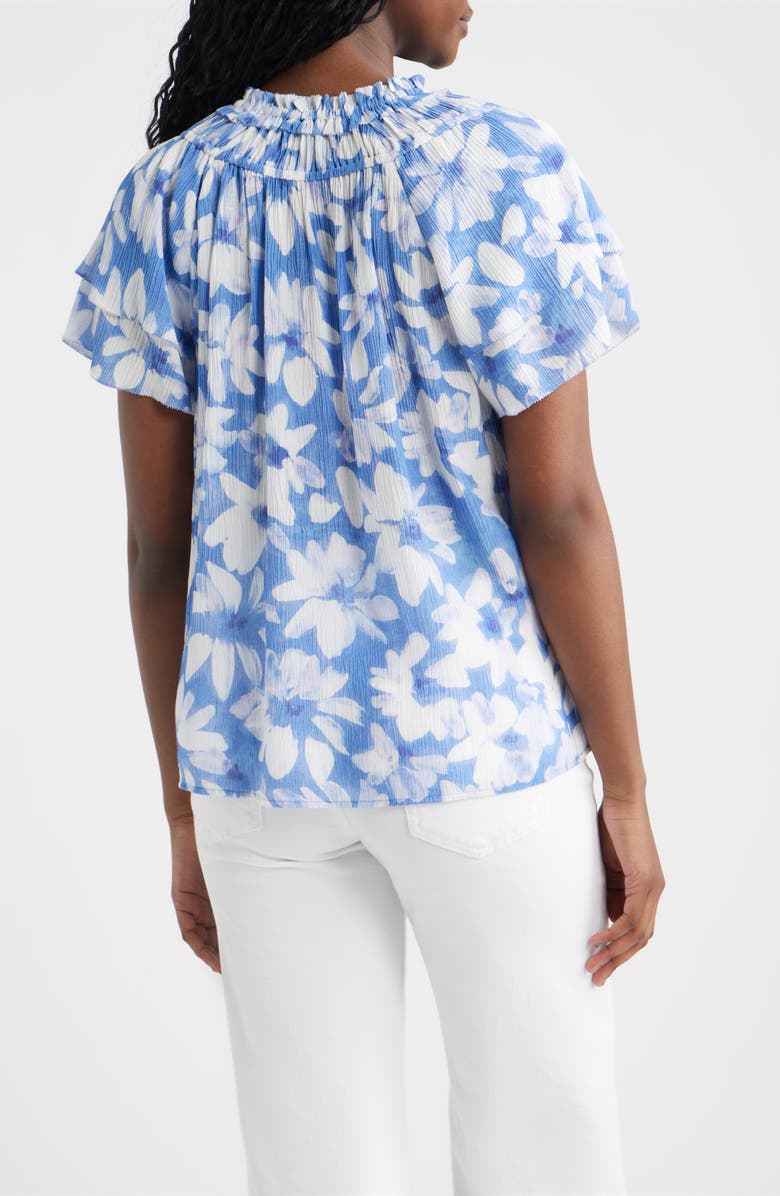 Rails Kamila Floral Crinkle Top, Alternate, color, Blue Amaranth
