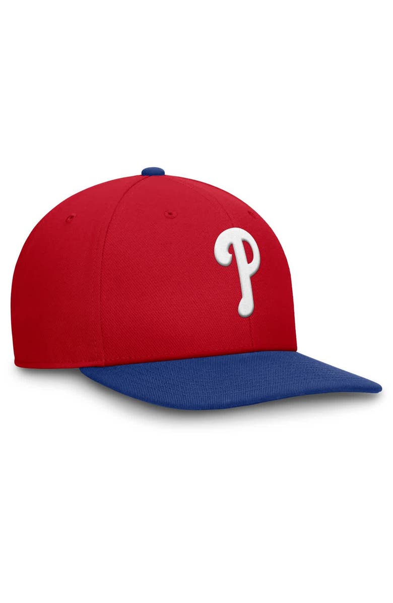 Nike Men's Nike Red/Royal Philadelphia Phillies Pro Performance Snapback Hat, Alternate, color, Red