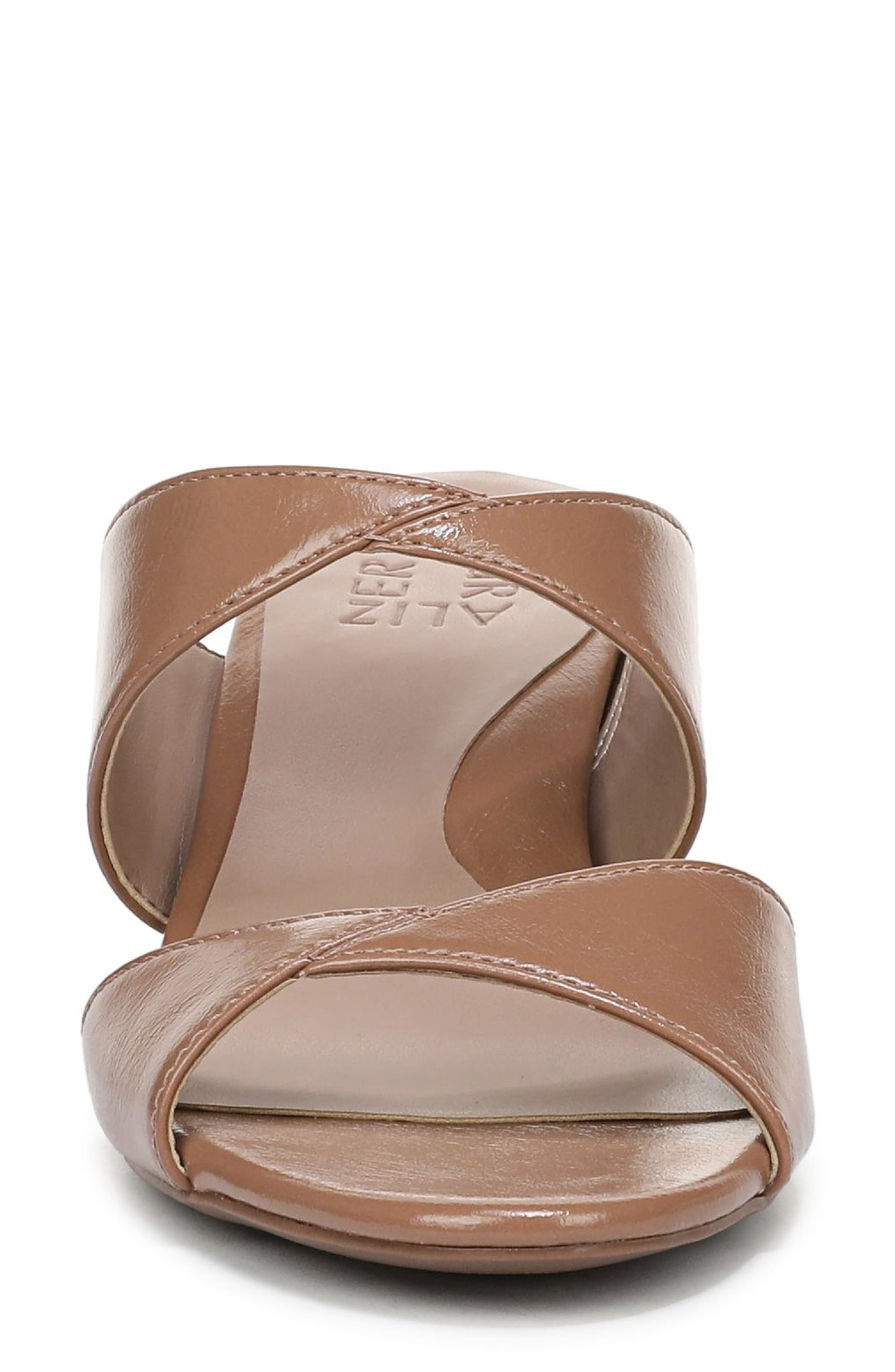 Nessa Slide Sandal, Alternate, color, CAFE BROWN FAUX LEATHER