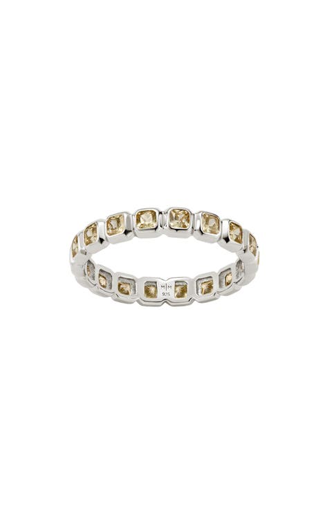 Cubic Zirconia Eternity Birthstone Ring
