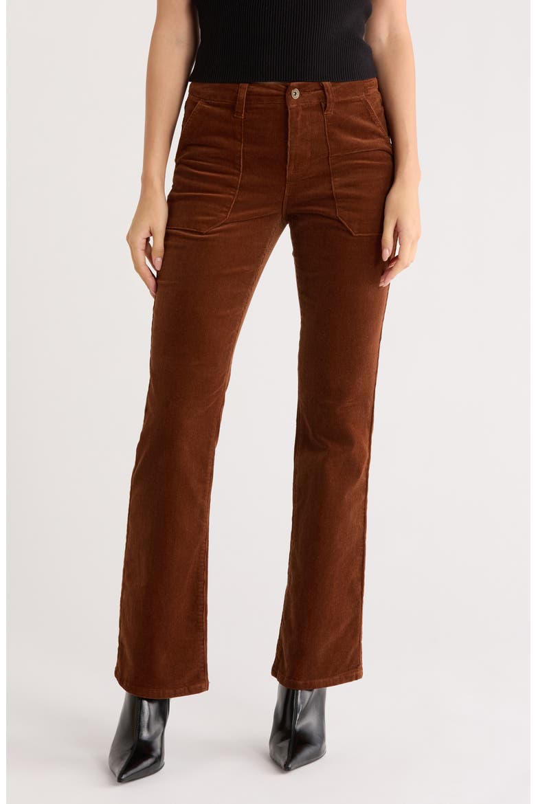 Braxton Corduroy Bootcut Pants, Main, color, CLOVE