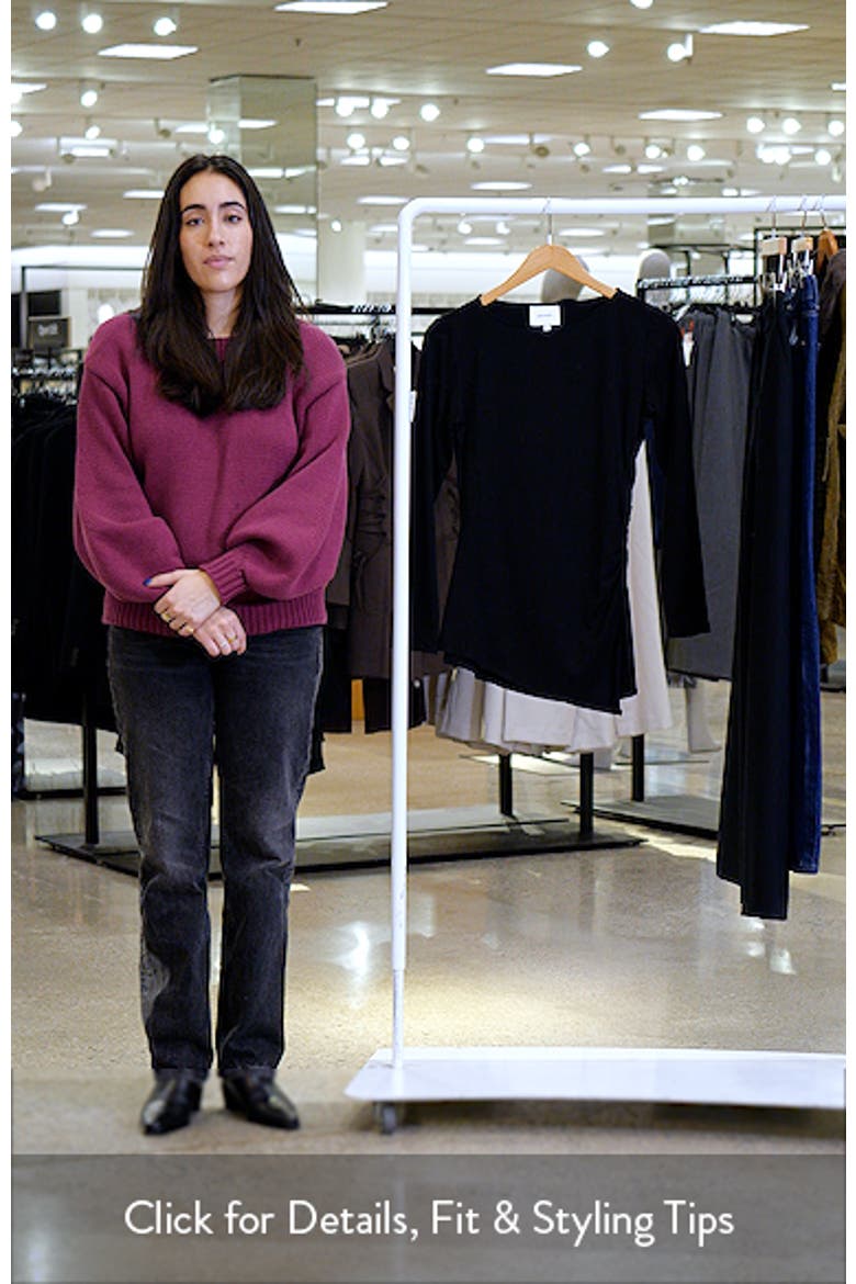 Margot Asymmetric Peplum Knit Top video