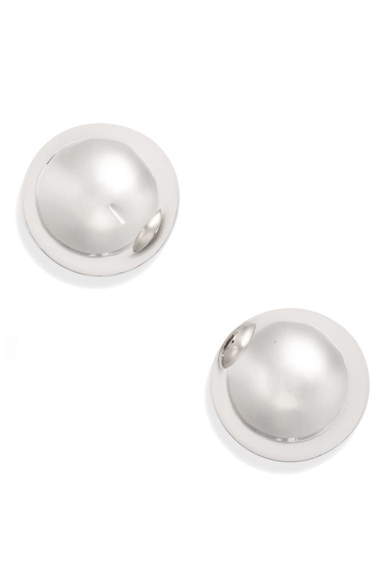 Aurora Stud Earrings, Main, color, HIGH POLISH SILVER