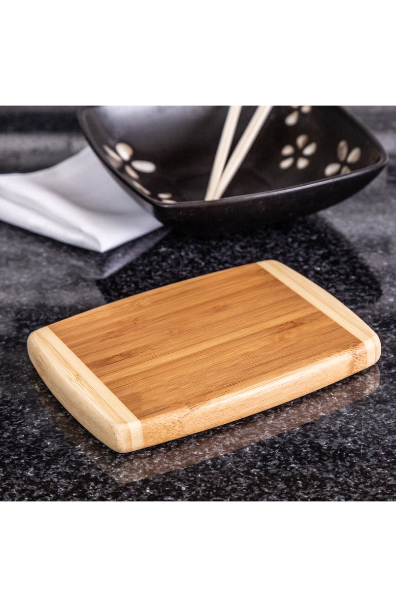 JOYCE CHEN Burnished Cutting Board, 5x7 Inches, Alternate, color, Bamboo