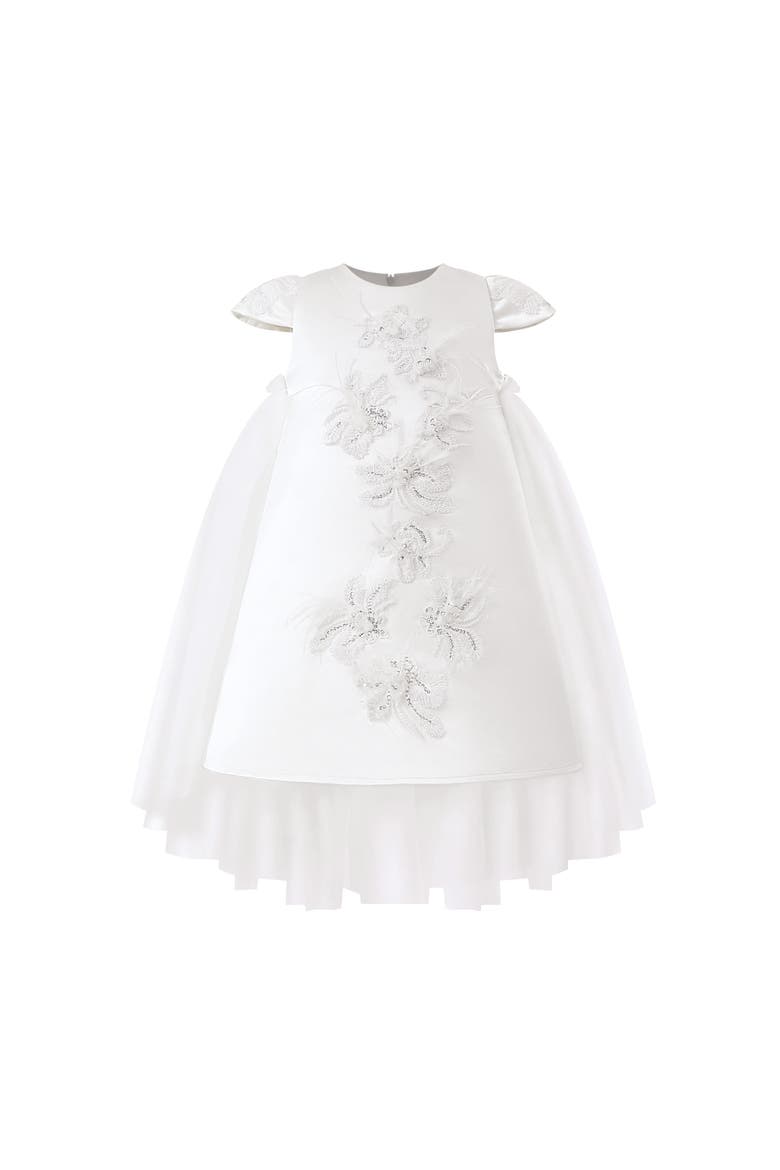 Embroidered Briavelle Dress, Main, color, White