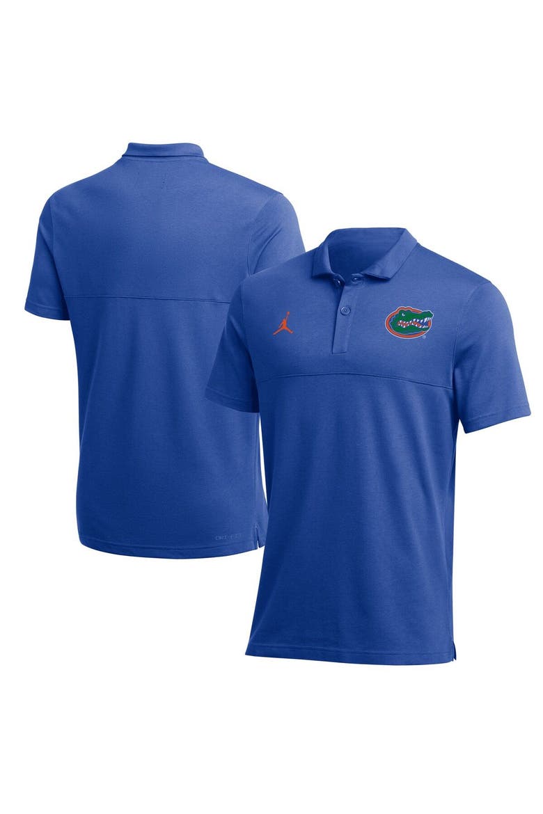Men's Jordan Brand Royal Florida Gators 2022 Coaches Performance Polo, Main, color, Royal