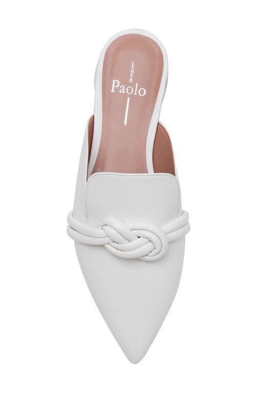 Linea Paolo Azelia Pointed Toe Mule In White