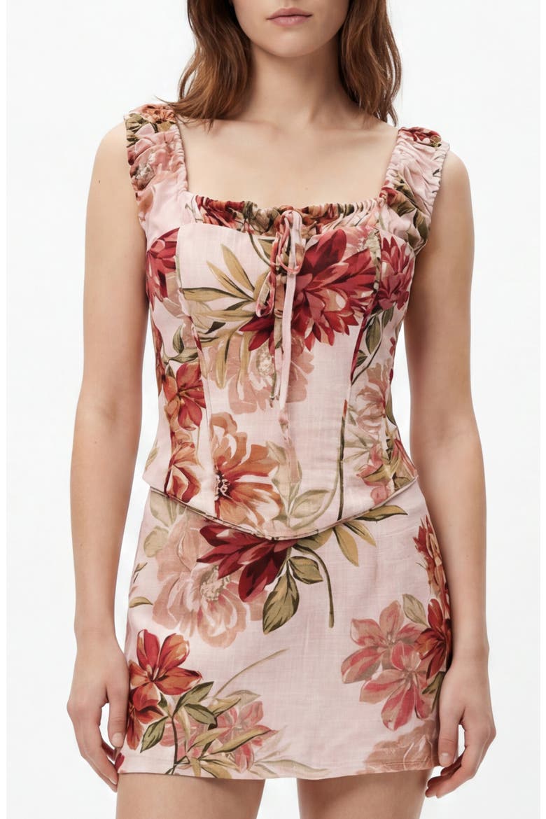 Tea Party Sleeveless Top, Main, color, IN BLOOM