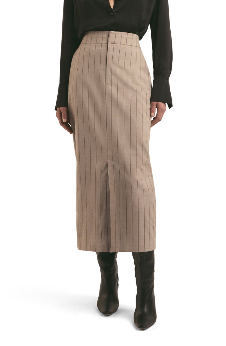 Favorite Daughter The Meyer Pinstripe Skirt, Main, color, 