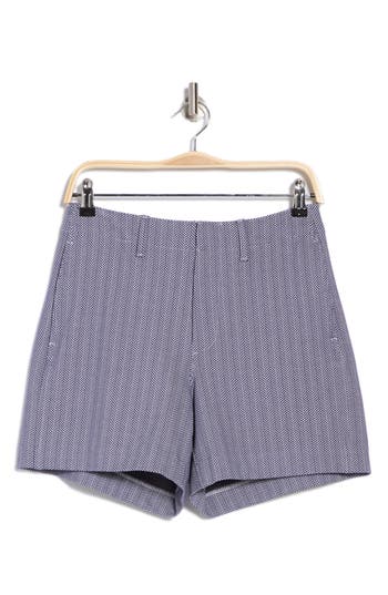 Rag & Bone Elvy Chevron Shorts In Nvymulti