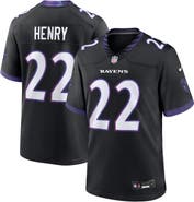 Nike Men's Nike Derrick Henry Black Baltimore Ravens Alternate Game Jersey