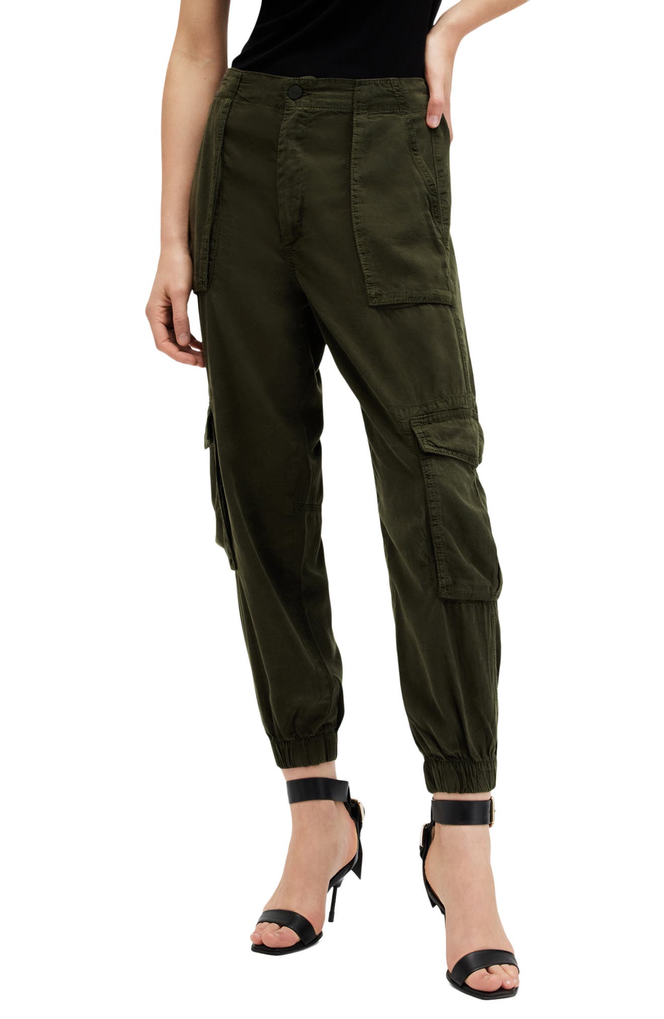 AllSaints Freda Tencel® Lyocell Cargo Joggers