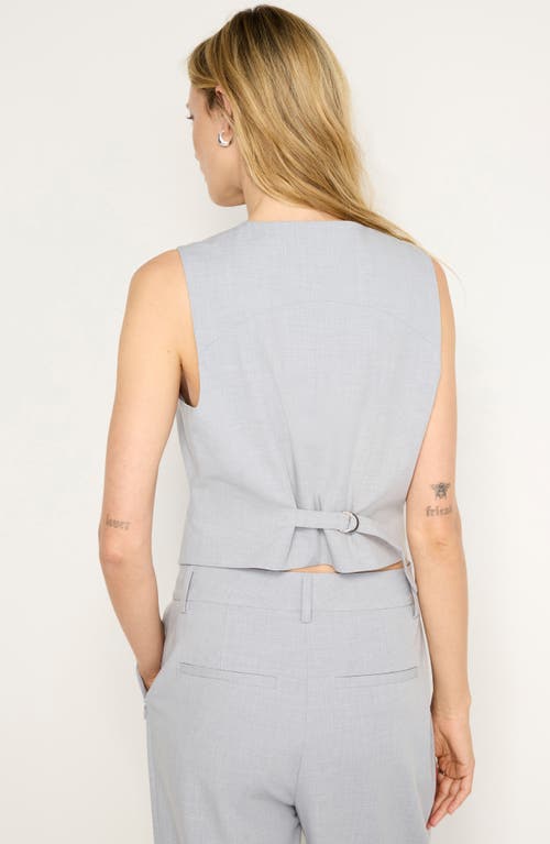Shop Good American Suiting Vest In Heather Grey001