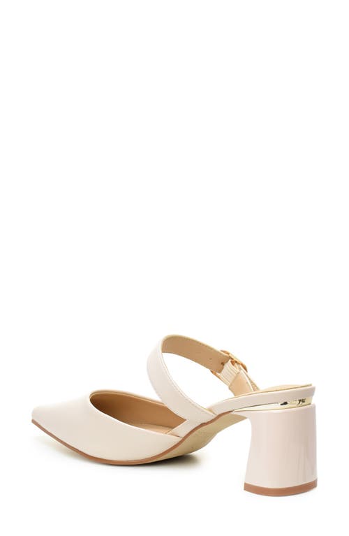 Catherine Catherine Malandrino Belky Buckle Mule Pump In Beige