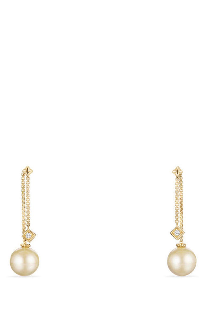 David Yurman Solari Earrings with Diamonds in 18K Gold, Main, color, 