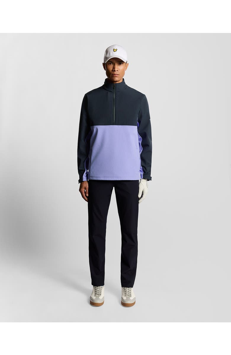 Lyle & Scott Golf Half Zip Windjammer Jacket, Alternate, color, Moonlight/ Dark Navy