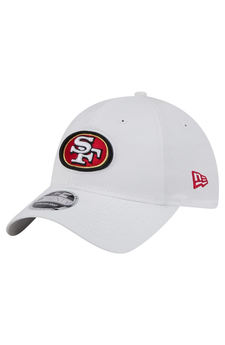 New Era Men's New Era White San Francisco 49ers Active Ripstop 9TWENTY Stretch-Snap Hat, Main, color, 