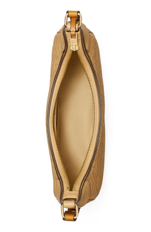 Tory Burch T-monogram Embossed Crescent Shoulder Bag
