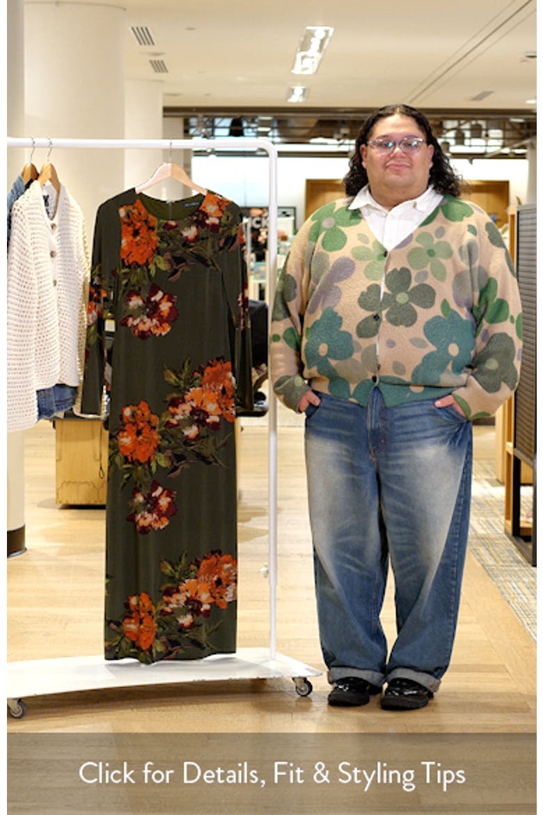 Placed Floral Long Sleeve Dress video