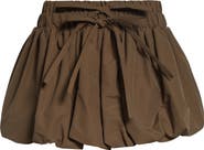 MONSE Fold-Up Ruched Bubble Miniskirt