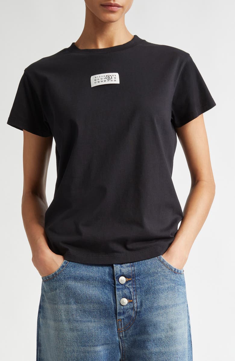 MM6 Maison Margiela Numeric Logo Patch T-Shirt, Main, color, 
