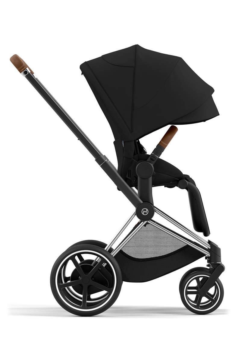 CYBEX e-PRIAM 2 Electronic Smart Stroller with Chrome/Brown Frame, Alternate, color, 
