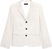 Theory Shrunken Linen Blend Jacket