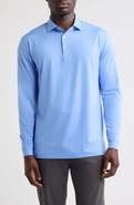Peter Millar Summer Comfort Solid Long Sleeve Performance Jersey Polo