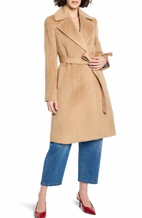 NIC+ZOE Wool Blend Belted Wrap Coat