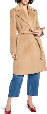 NIC+ZOE Wool Blend Belted Wrap Coat