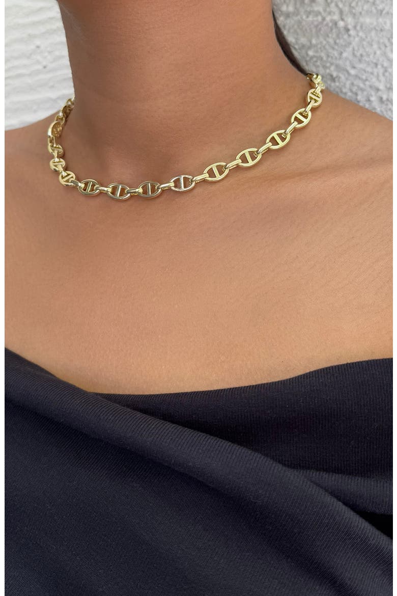 Mariner Link Chain Necklace, Alternate, color, GOLD