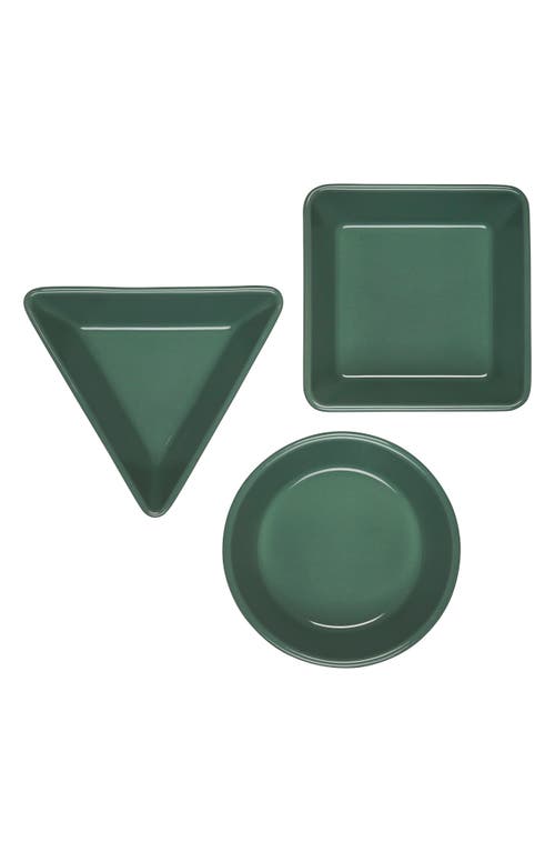 Le Creuset Stoneware 3-piece Tapas Dish Set In Artichaut