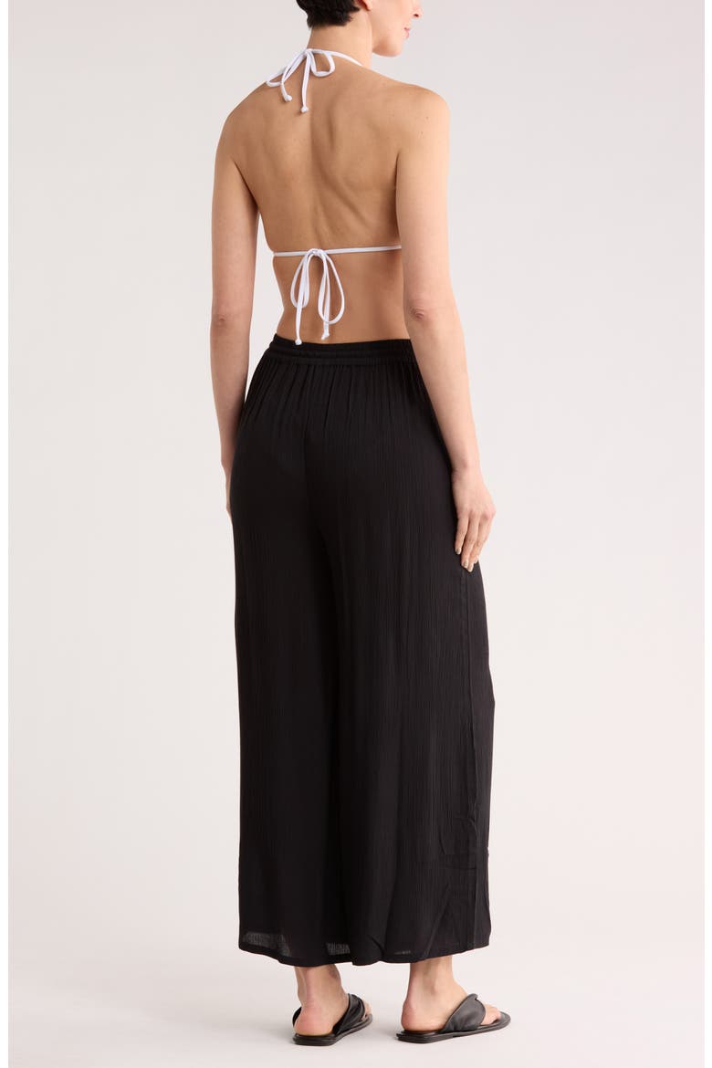 Easy Gauze Cover-Up Pants, Alternate, color, BLACK